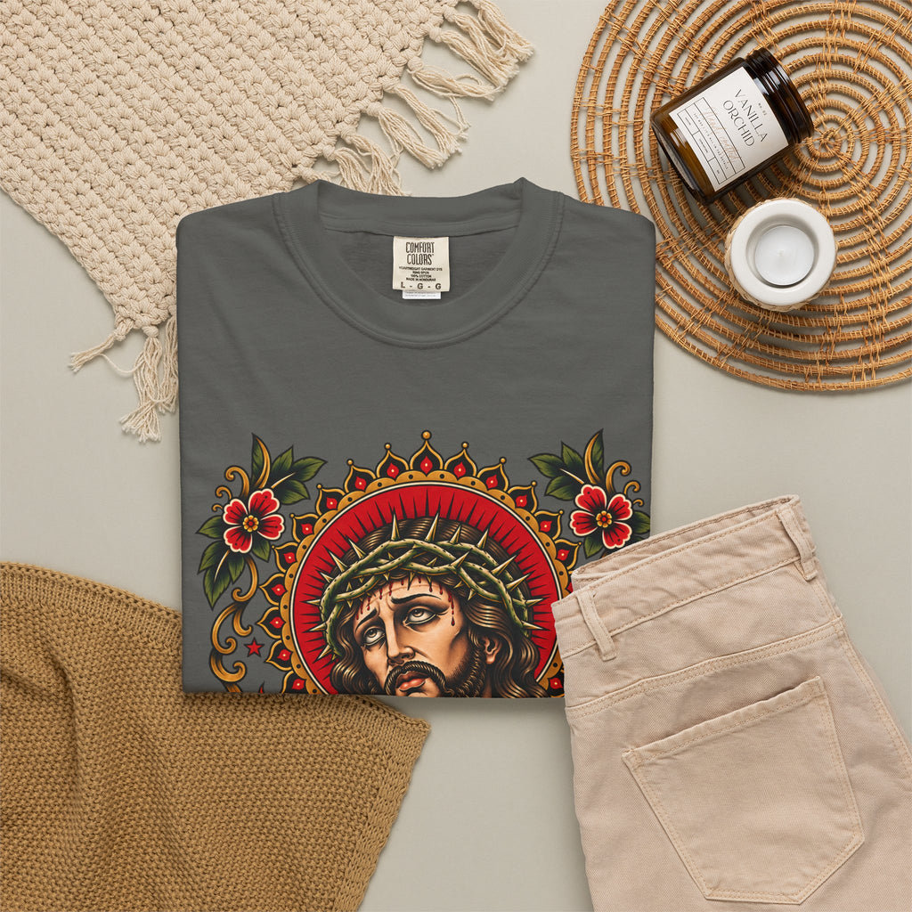 Jesus Sacred Heart Tattoo Flash T-Shirt