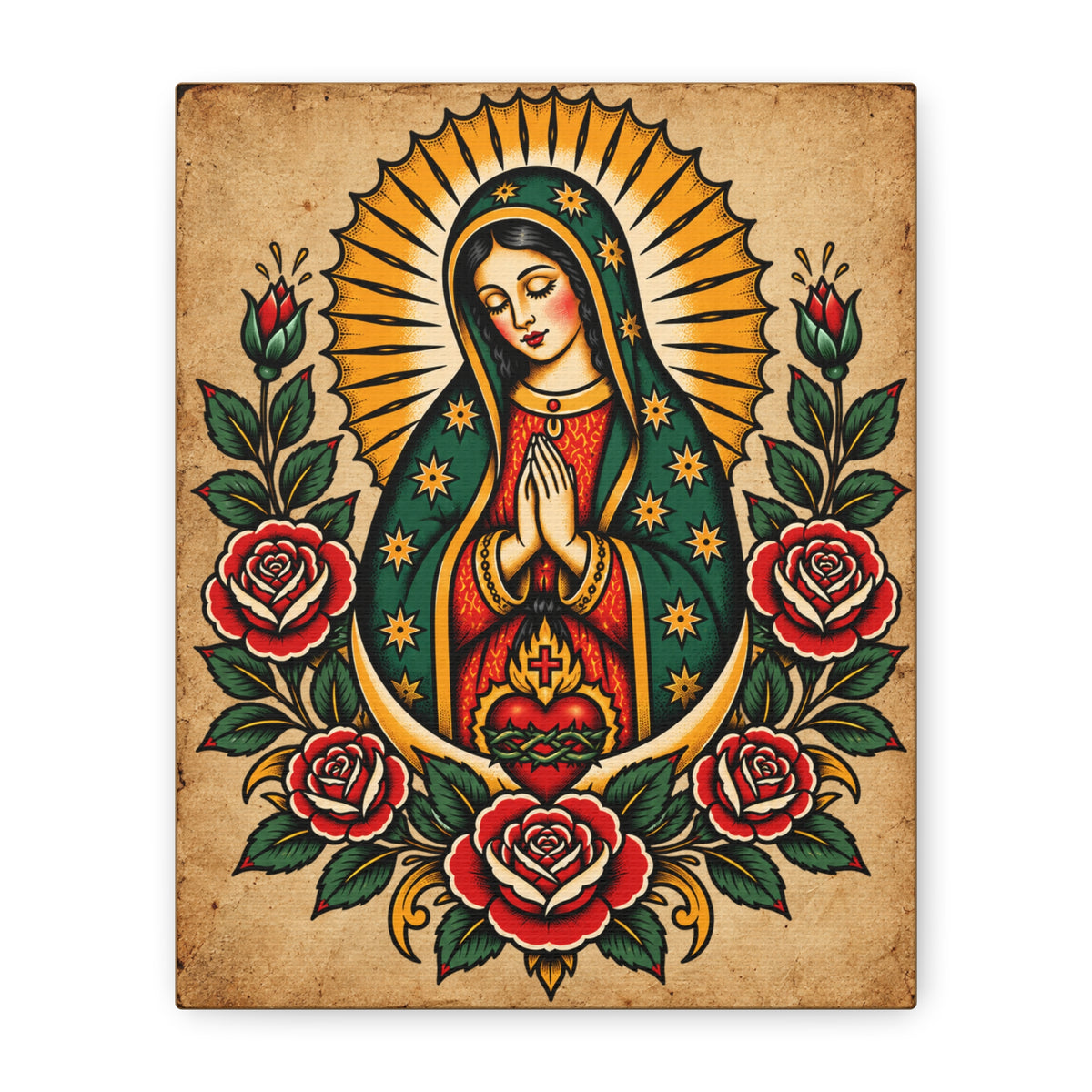 Our Lady of Guadalupe Tattoo Flash Wall Art
