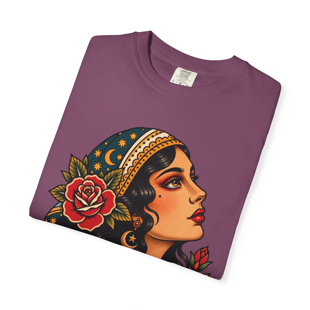 Gypsy Woman Tattoo Flash Sheet T-Shirt