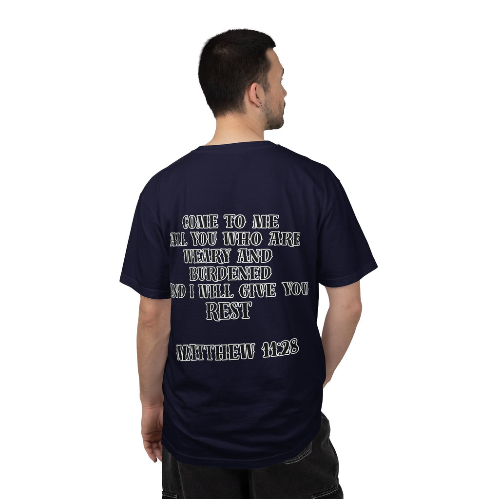 Matthew 11:28 Jesus Cross Tattoo Flash T-Shirt