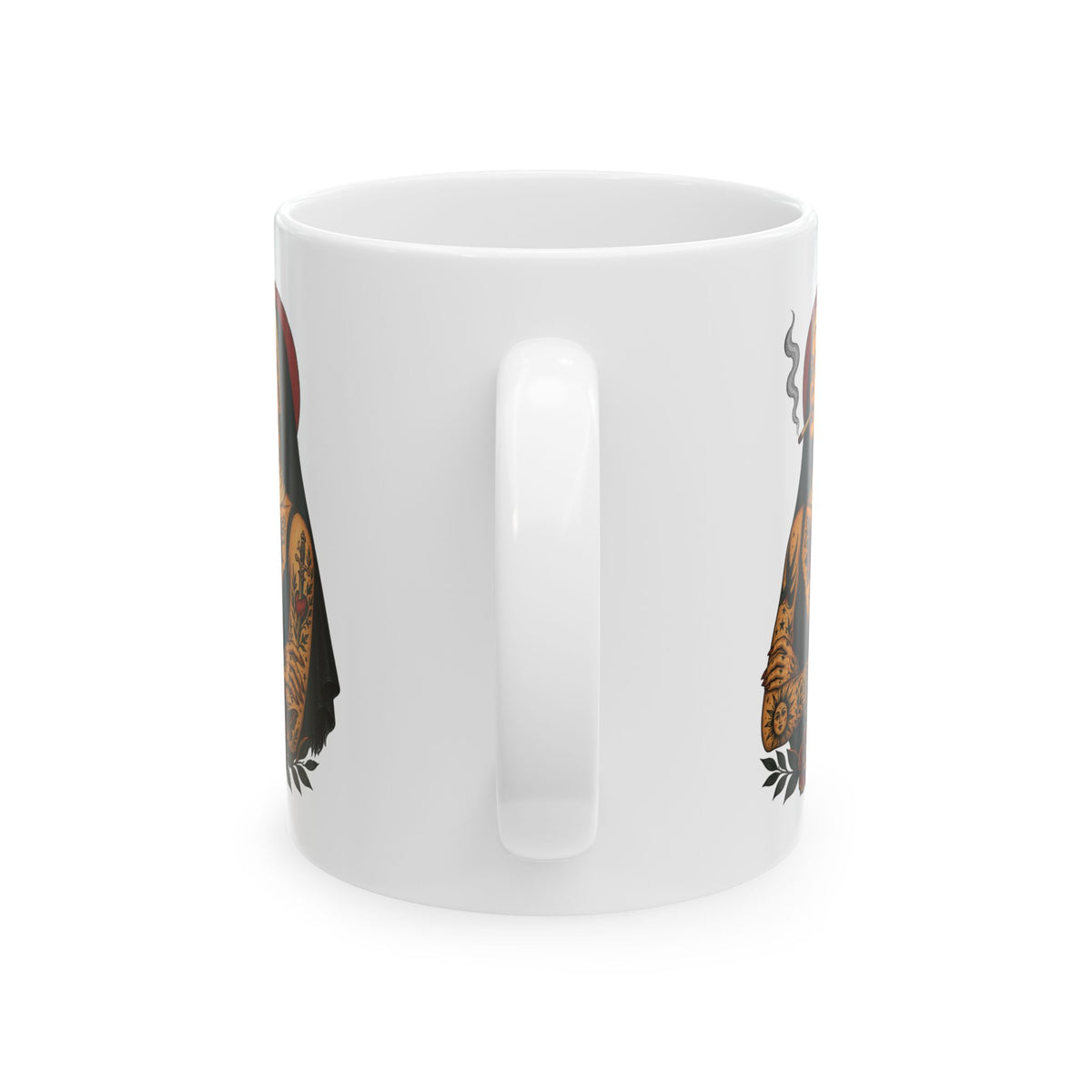 Tattooed Nun Tattoo Flash Ceramic Coffee Cup