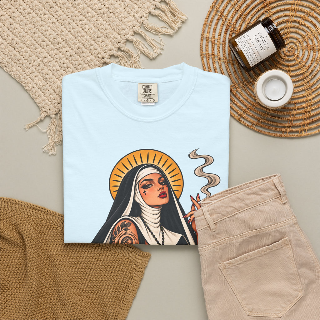 Rebel Nun Tattoo Flash T-Shirt