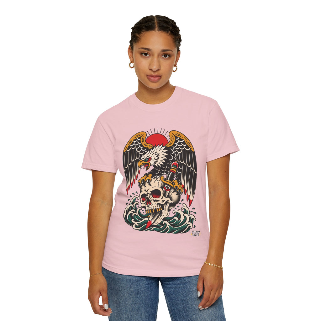 American Traditional Eagle & Skull Tattoo Flash T-Shirt