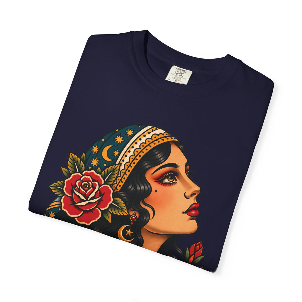 Gypsy Woman Tattoo Flash Sheet T-Shirt