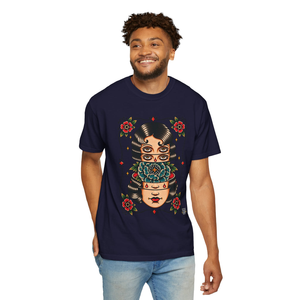Floral Surrealism Tattoo Flash Sheet T-Shirt