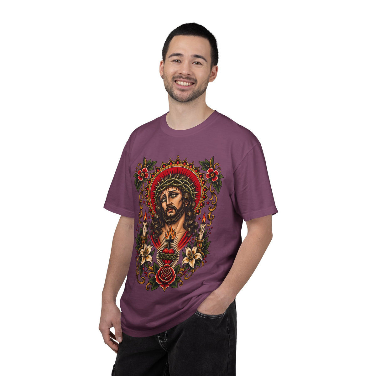 Jesus Sacred Heart Tattoo Flash T-Shirt