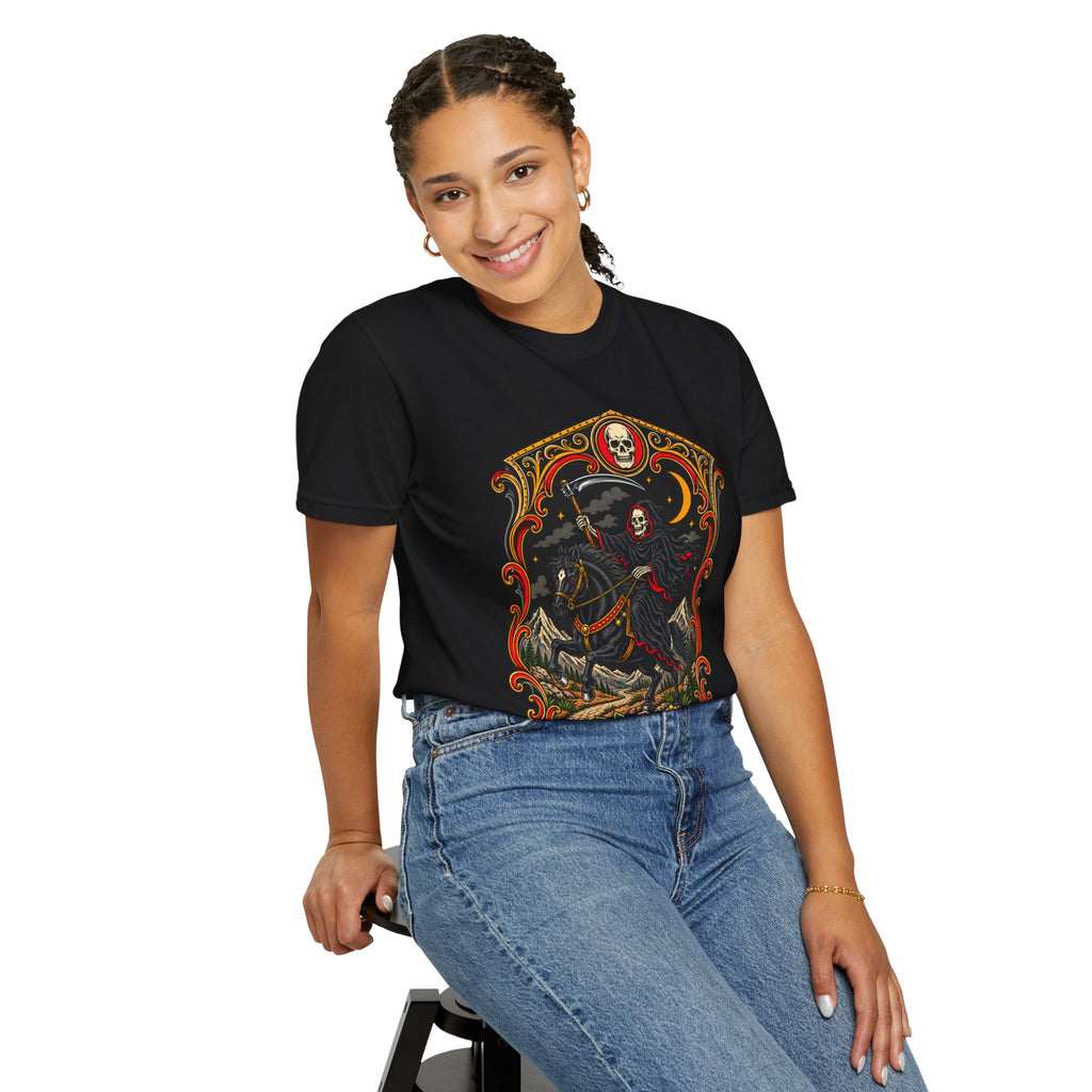 Grim Reaper Horseman Tattoo Flash T-Shirt