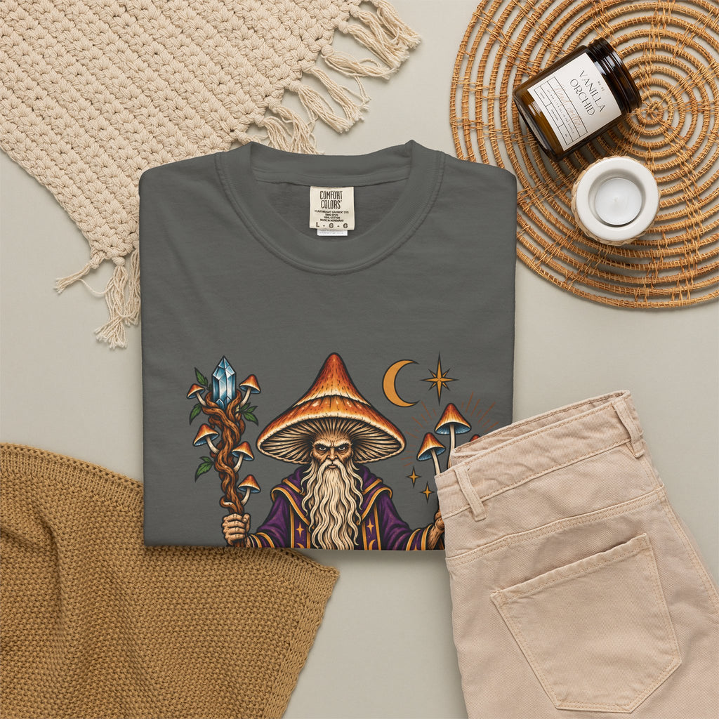 psilocybin Mushroom Wizard Tattoo Flash T-Shirt
