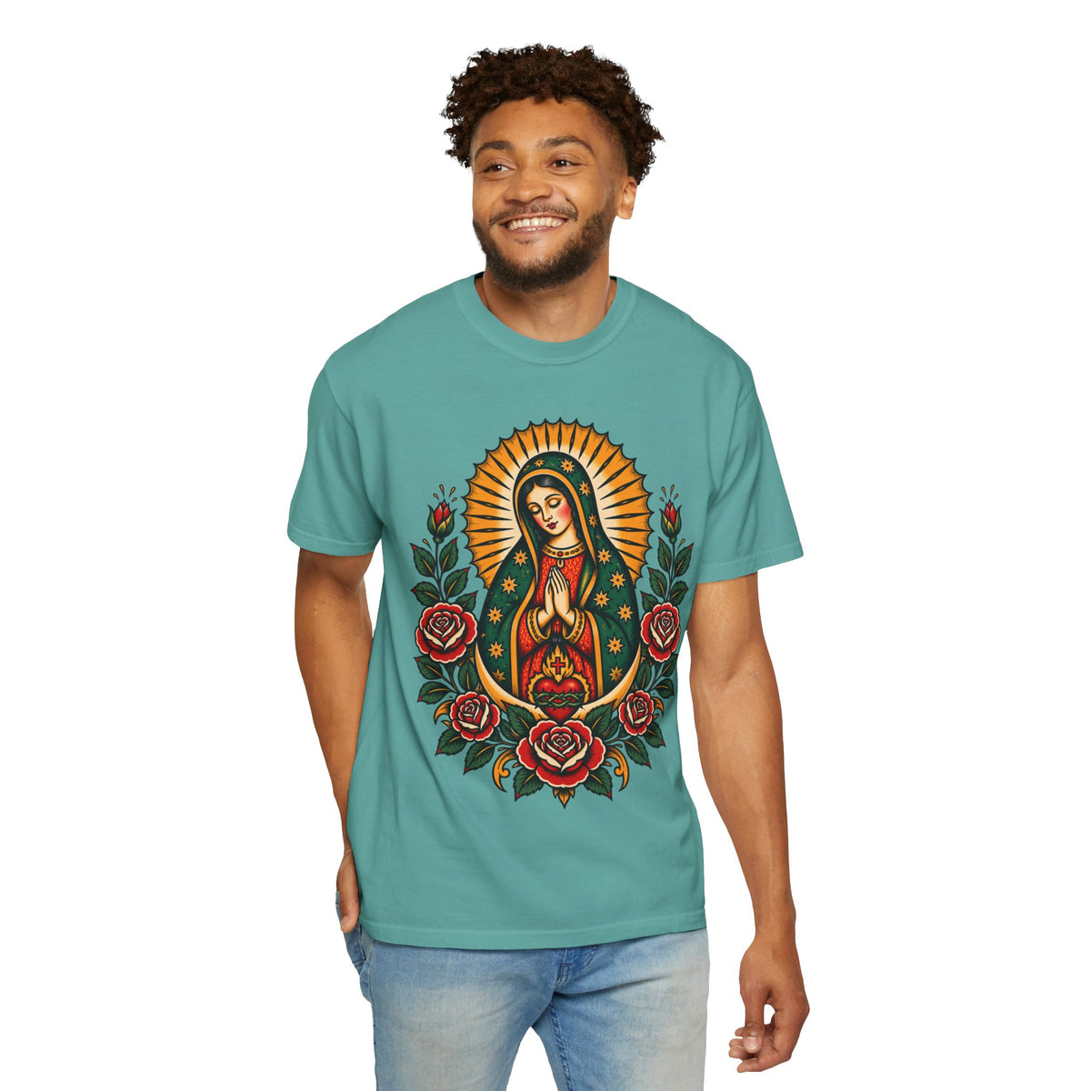 Our Lady of Guadalupe Tattoo Flash T-Shirt