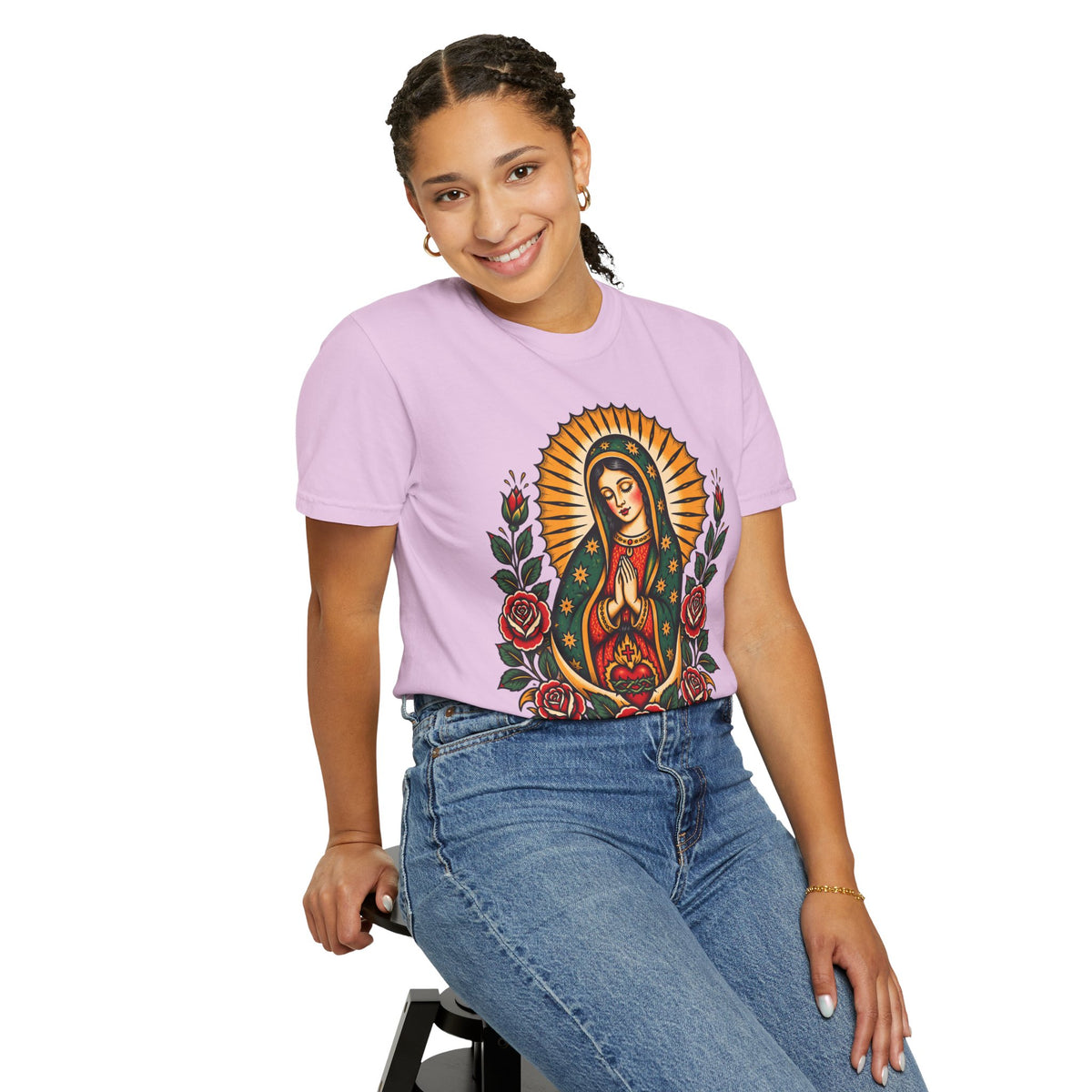 Our Lady of Guadalupe Tattoo Flash T-Shirt