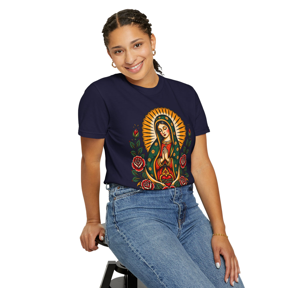 Our Lady of Guadalupe Tattoo Flash T-Shirt