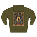 UFO& Black Cat Tattoo Flash Pullover Hoodie (Back Design)