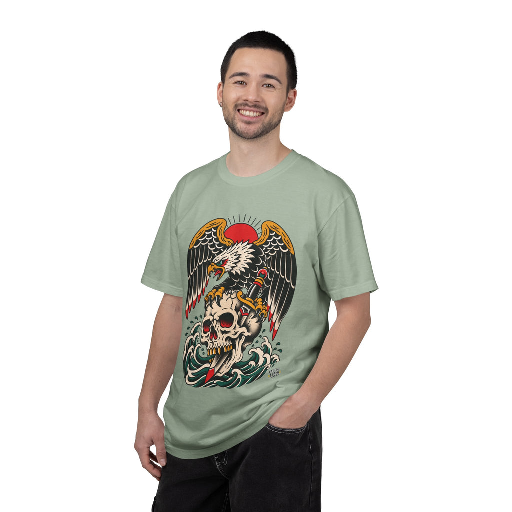 American Traditional Eagle & Skull Tattoo Flash T-Shirt