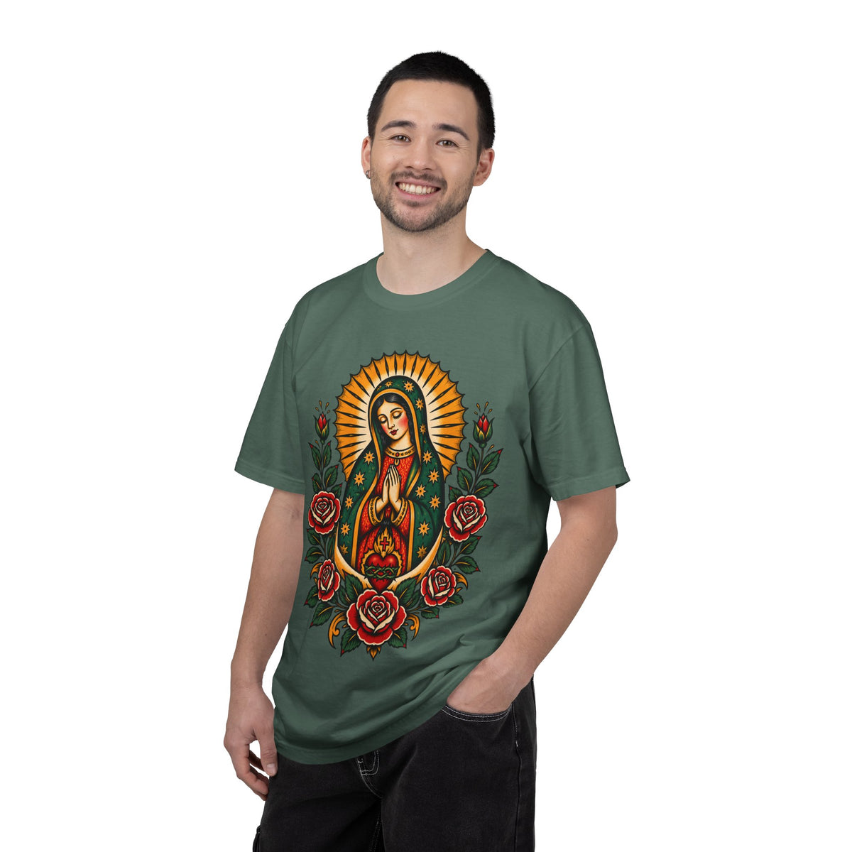 Our Lady of Guadalupe Tattoo Flash T-Shirt