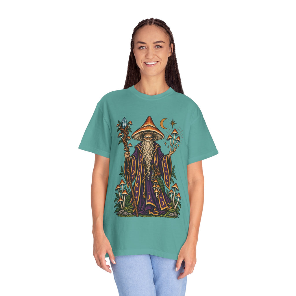 psilocybin Mushroom Wizard Tattoo Flash T-Shirt