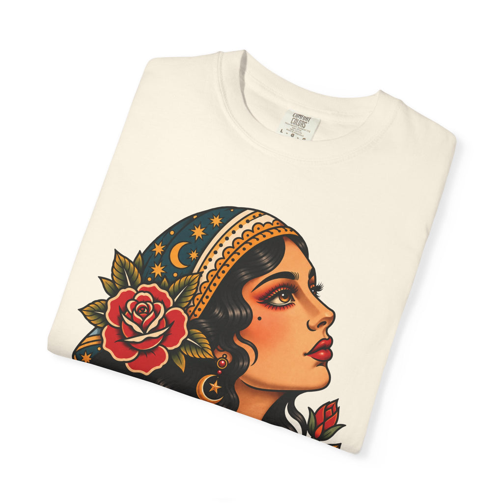 Gypsy Woman Tattoo Flash Sheet T-Shirt