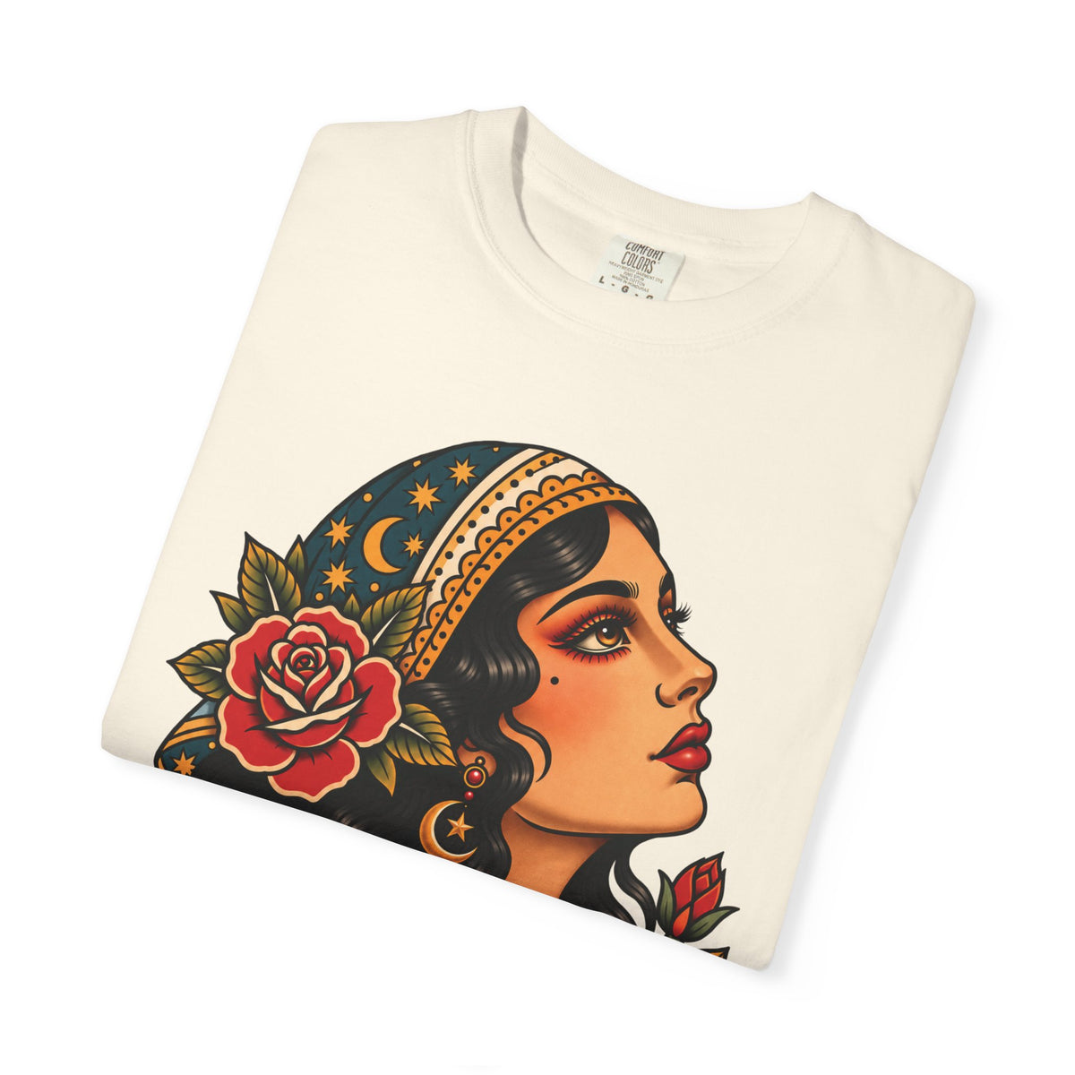 Gypsy Woman Tattoo Flash Sheet T-Shirt