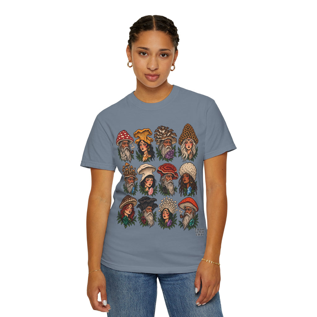 Mushroom Folks Tattoo Flash T Shirt