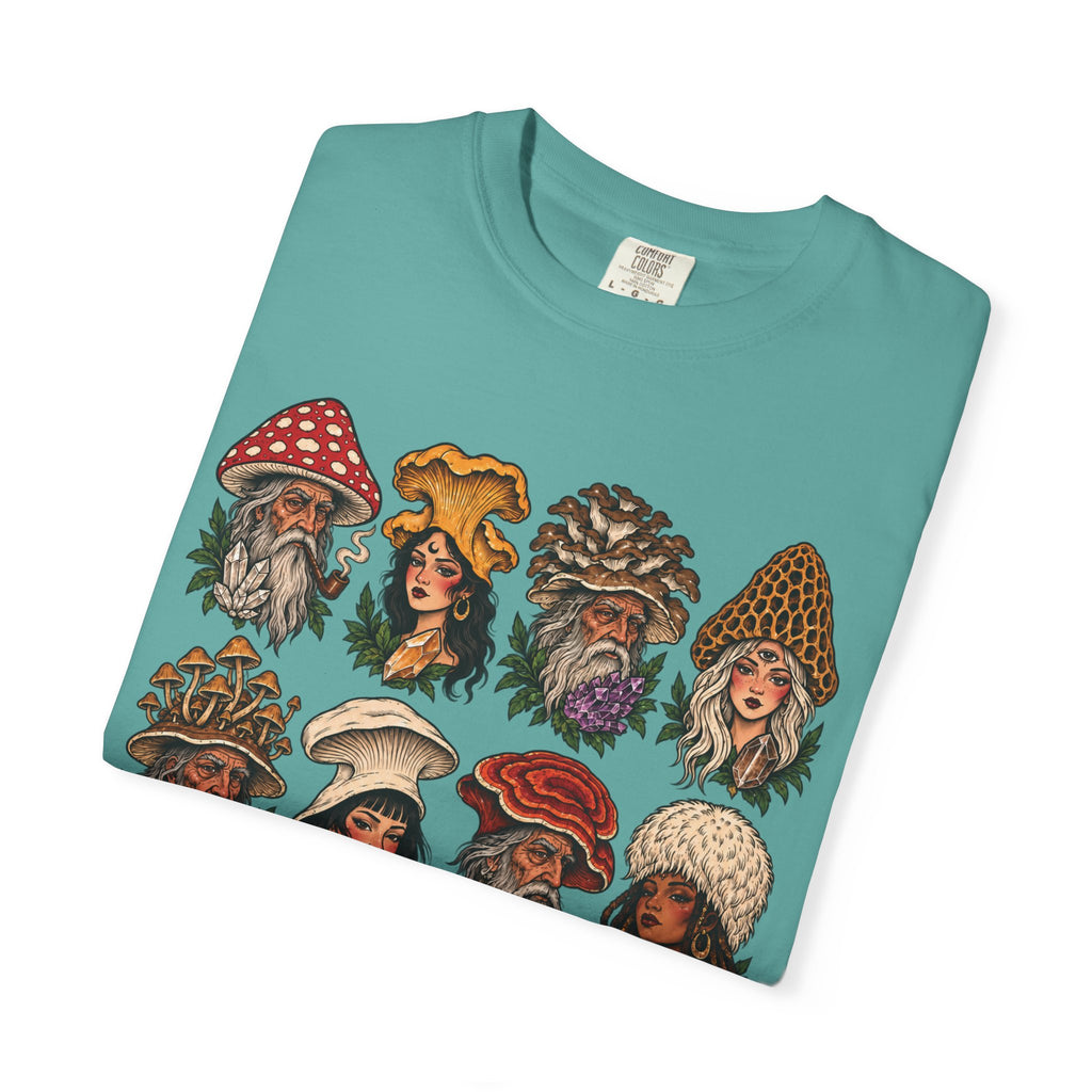 Mushroom Folks Tattoo Flash T Shirt