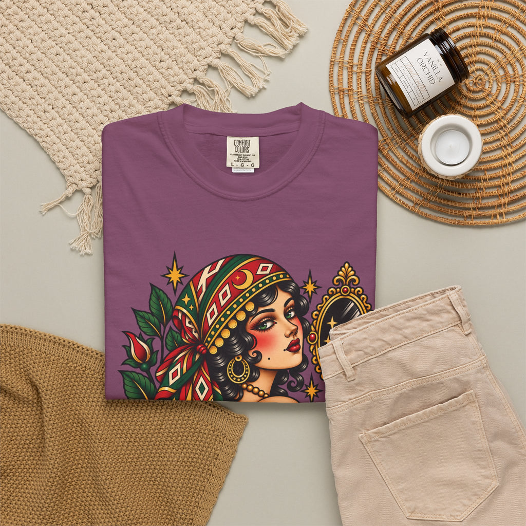Love Yourself First Gypsy Woman Tattoo Flash Sheet T-Shirt