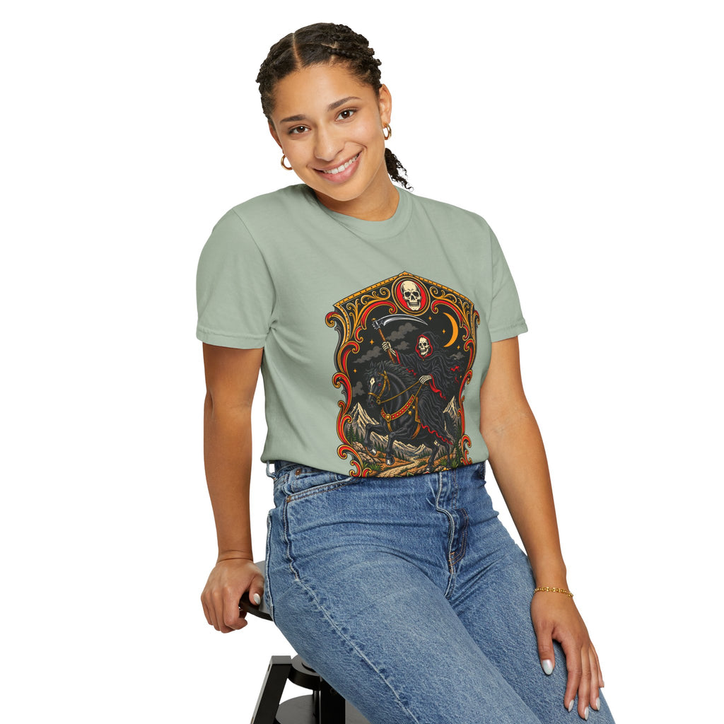 Grim Reaper Horseman Tattoo Flash T-Shirt