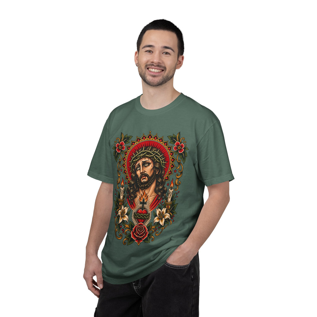 Jesus Sacred Heart Tattoo Flash T-Shirt