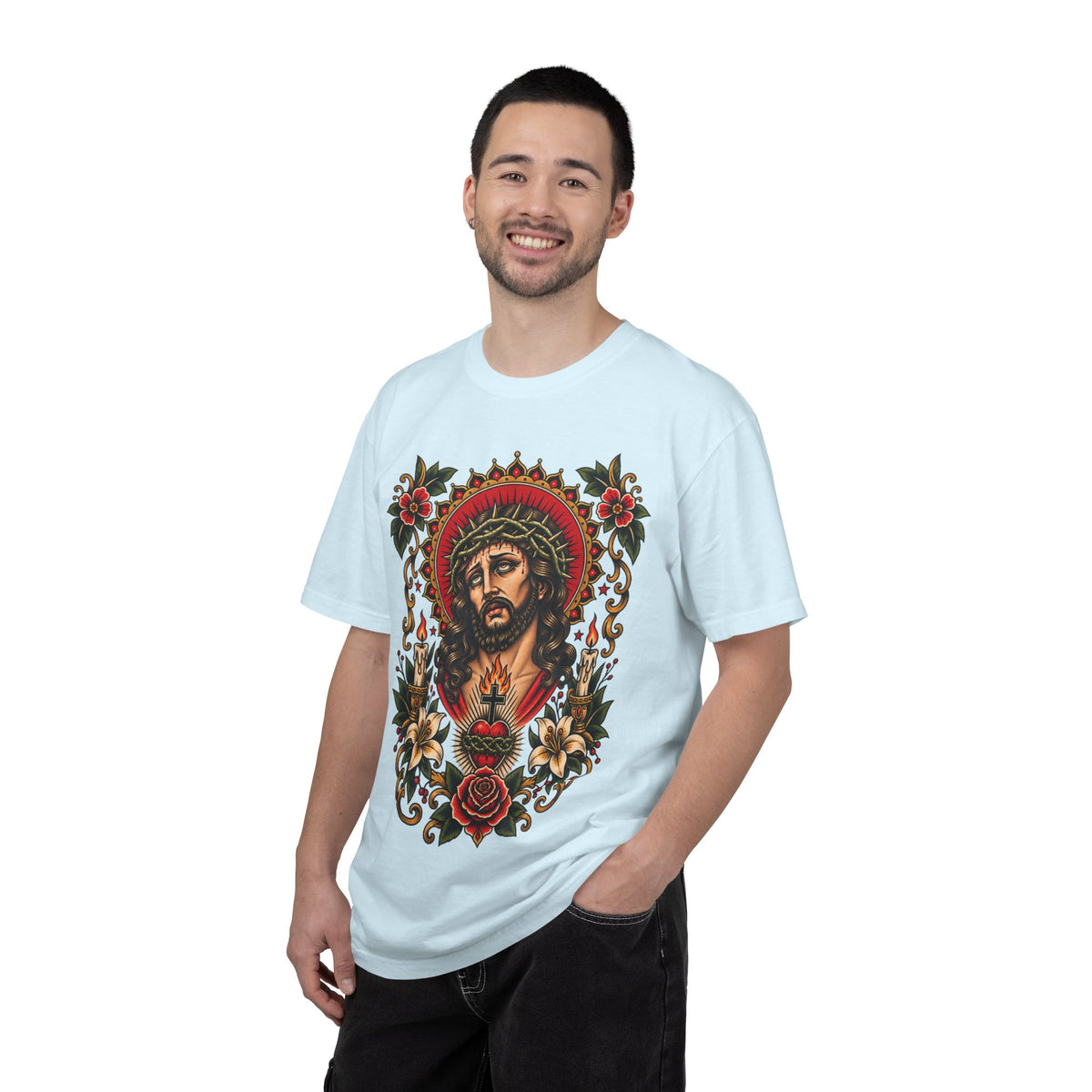 Jesus Sacred Heart Tattoo Flash T-Shirt