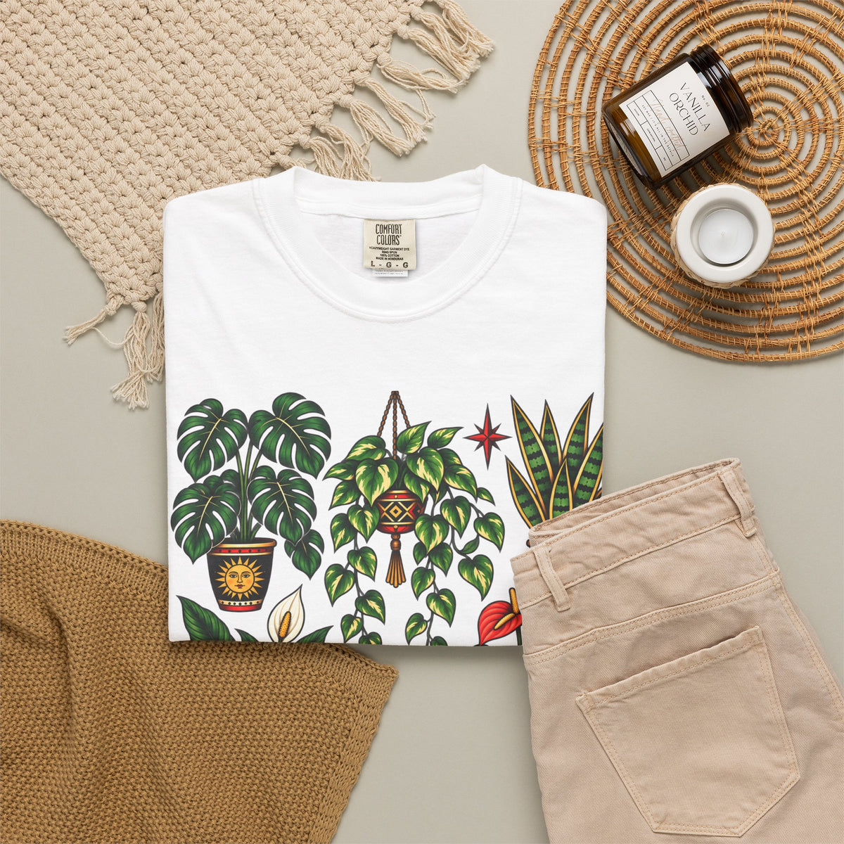 Houseplant Tattoo Flash T-Shirt