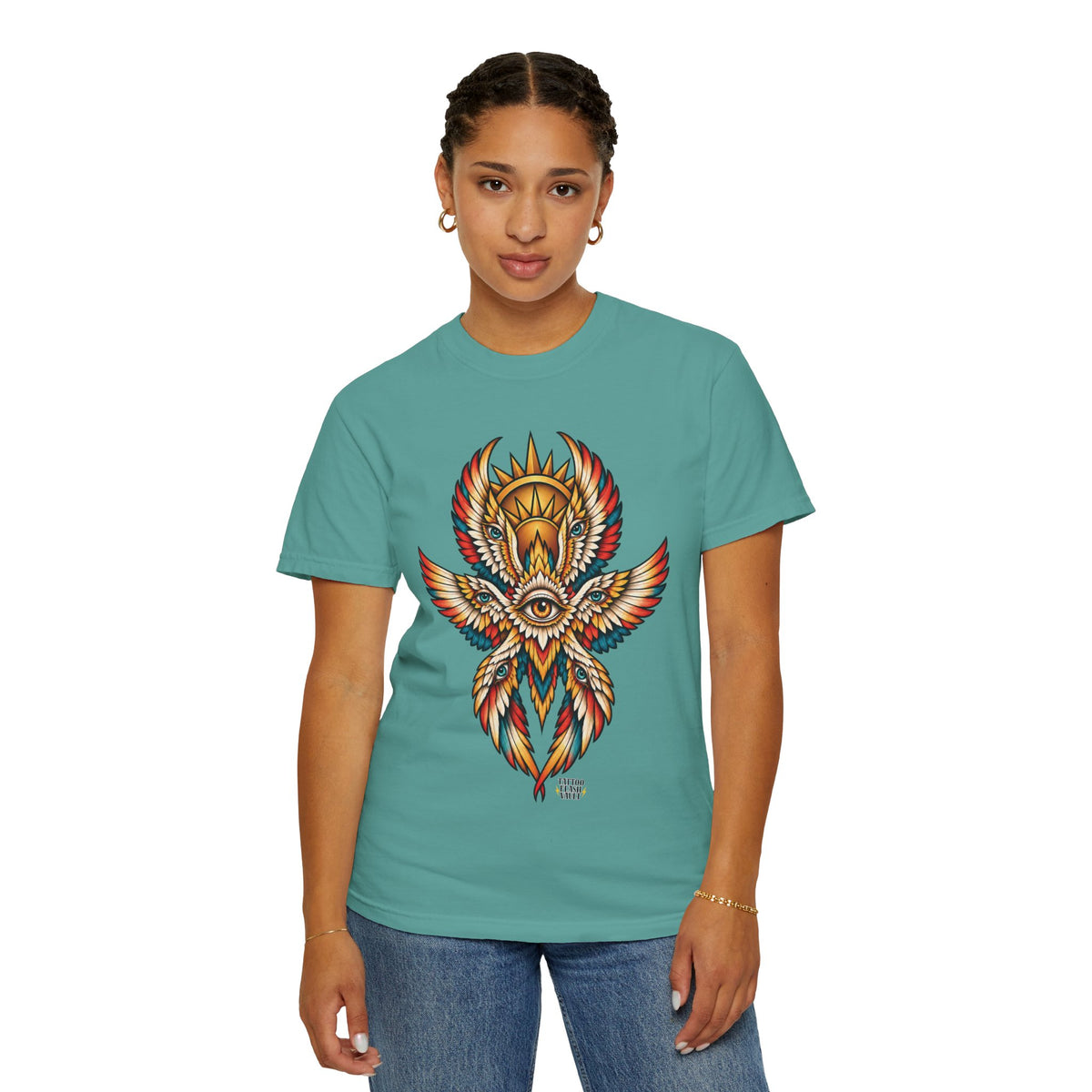 Seraphim Biblically Accurate Angel Tattoo Flash Sheet T-Shirt