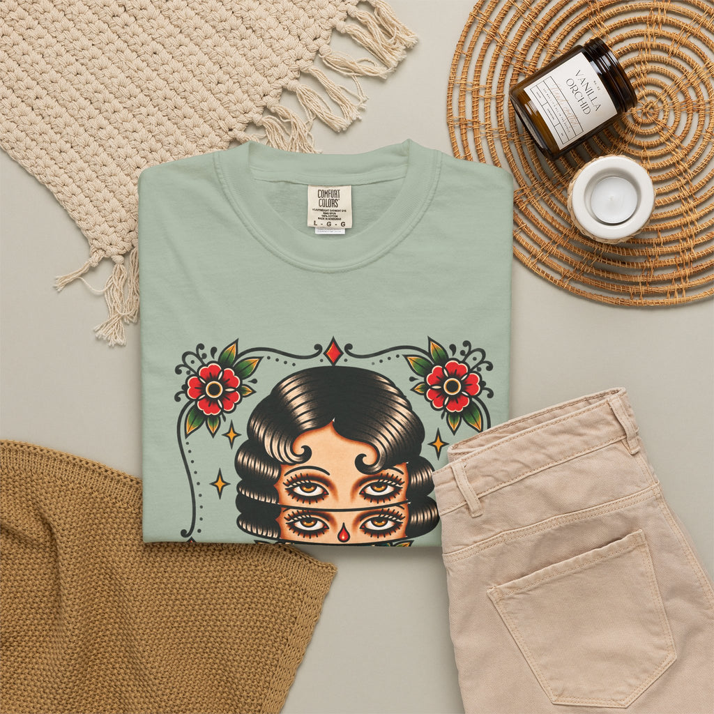 Floral Surrealism Tattoo Flash Sheet T-Shirt