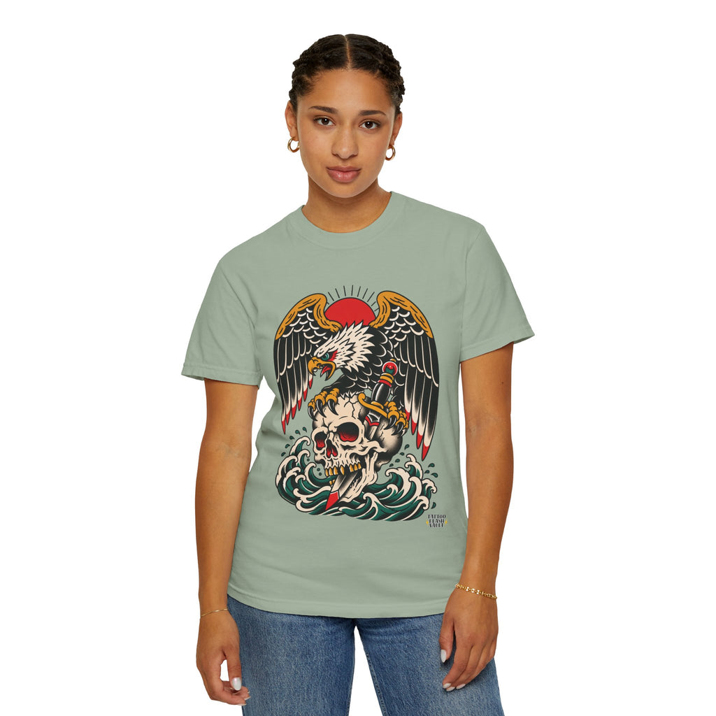American Traditional Eagle & Skull Tattoo Flash T-Shirt