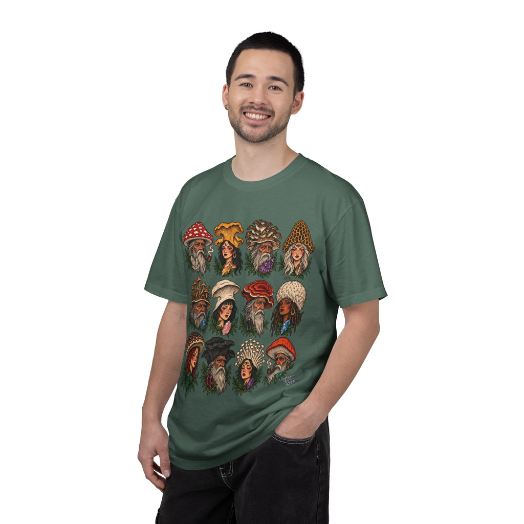 Mushroom Folks Tattoo Flash T Shirt