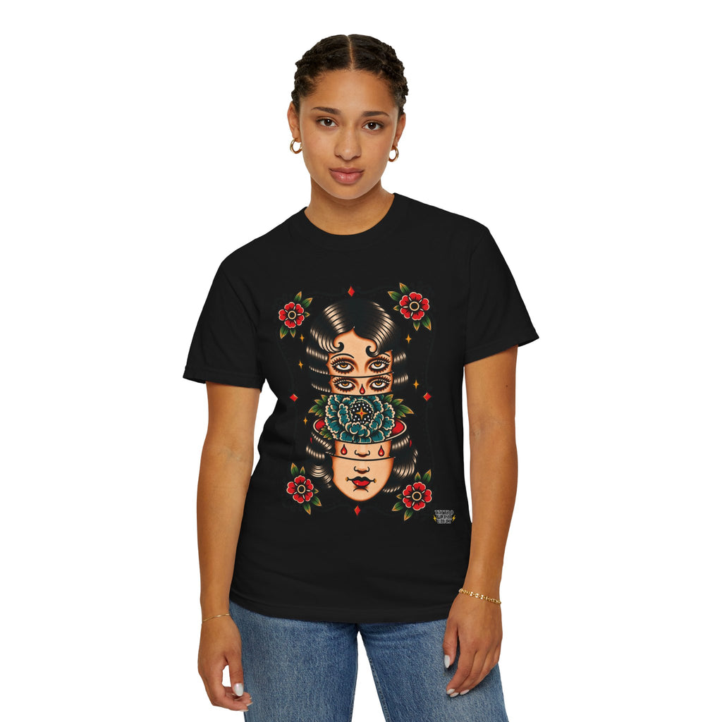 Floral Surrealism Tattoo Flash Sheet T-Shirt