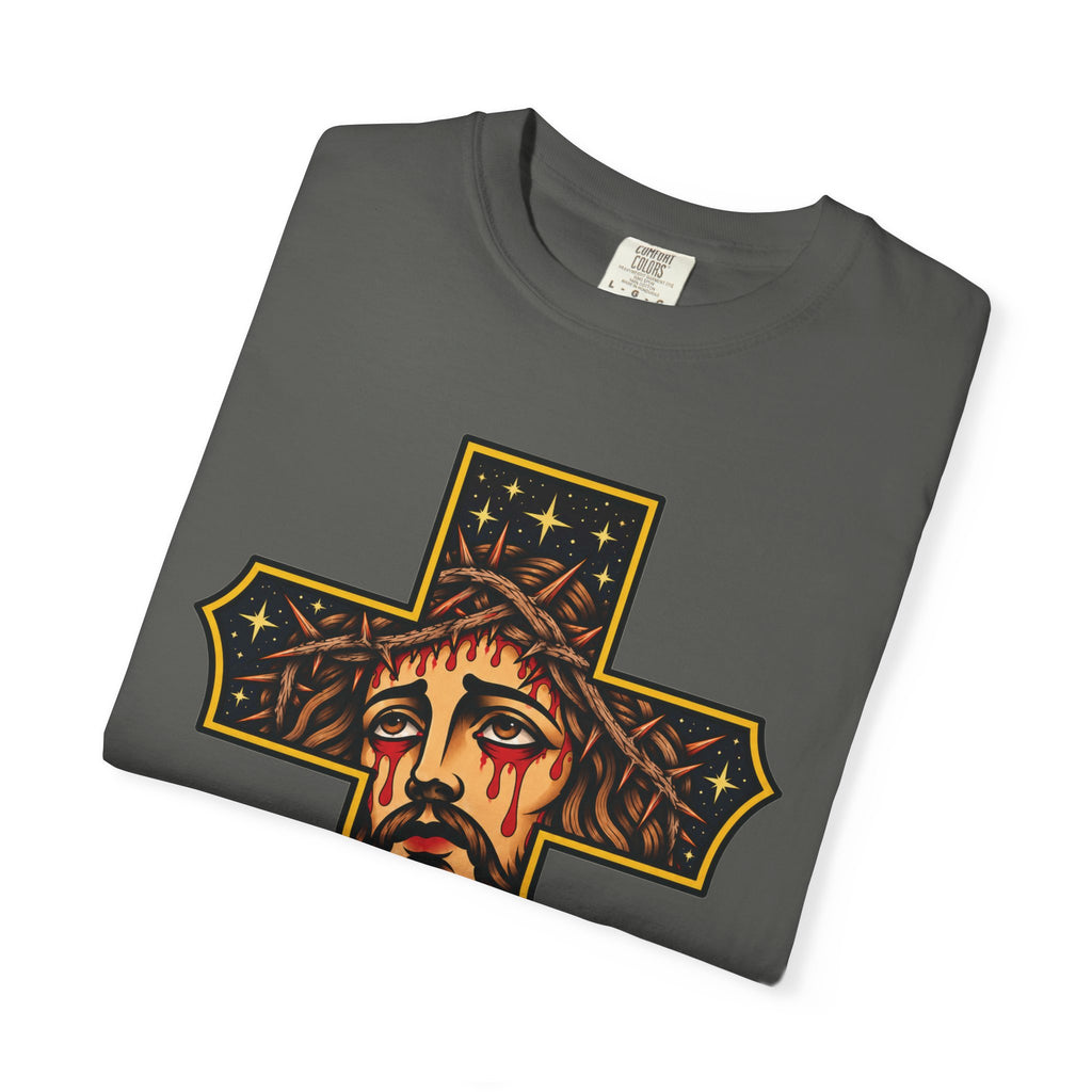 Matthew 11:28 Jesus Cross Tattoo Flash T-Shirt
