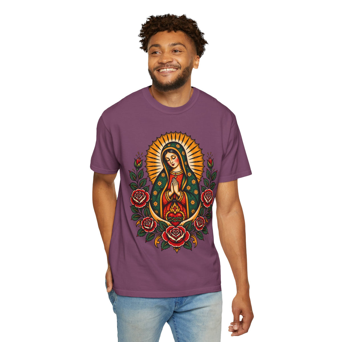 Our Lady of Guadalupe Tattoo Flash T-Shirt