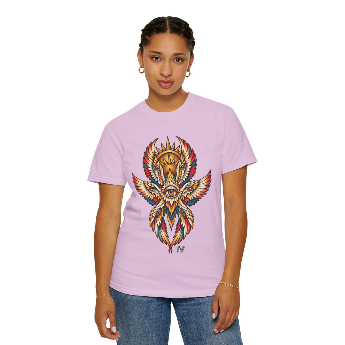 Seraphim Biblically Accurate Angel Tattoo Flash Sheet T-Shirt