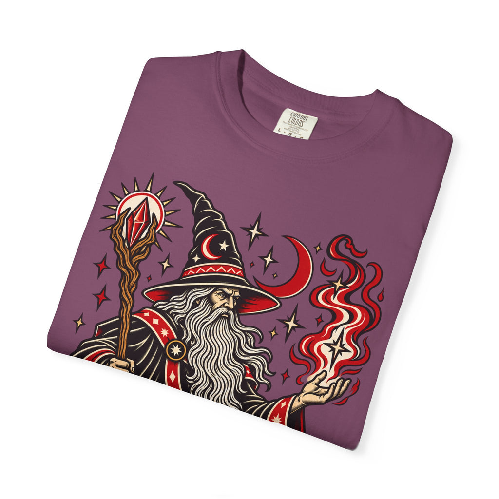 Fire Wizard Tattoo Flash T Shirt