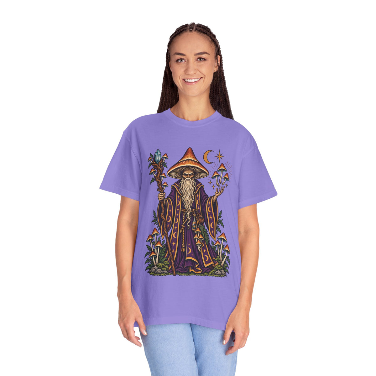 psilocybin Mushroom Wizard Tattoo Flash T-Shirt