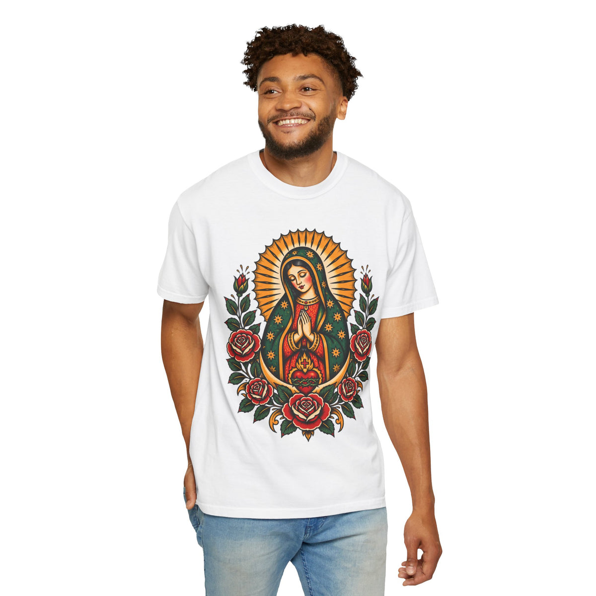 Our Lady of Guadalupe Tattoo Flash T-Shirt