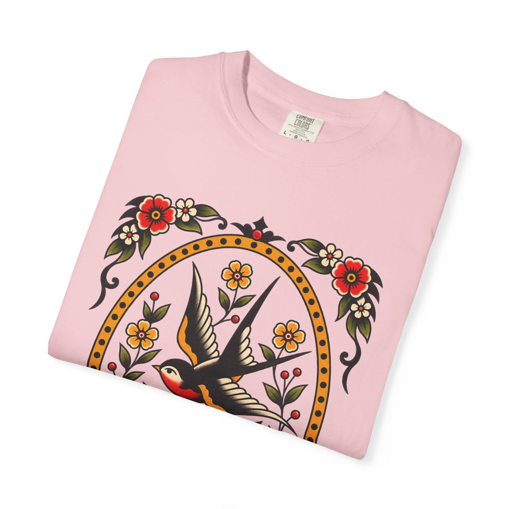 Swallow & Rose Tattoo Flash T-Shirt