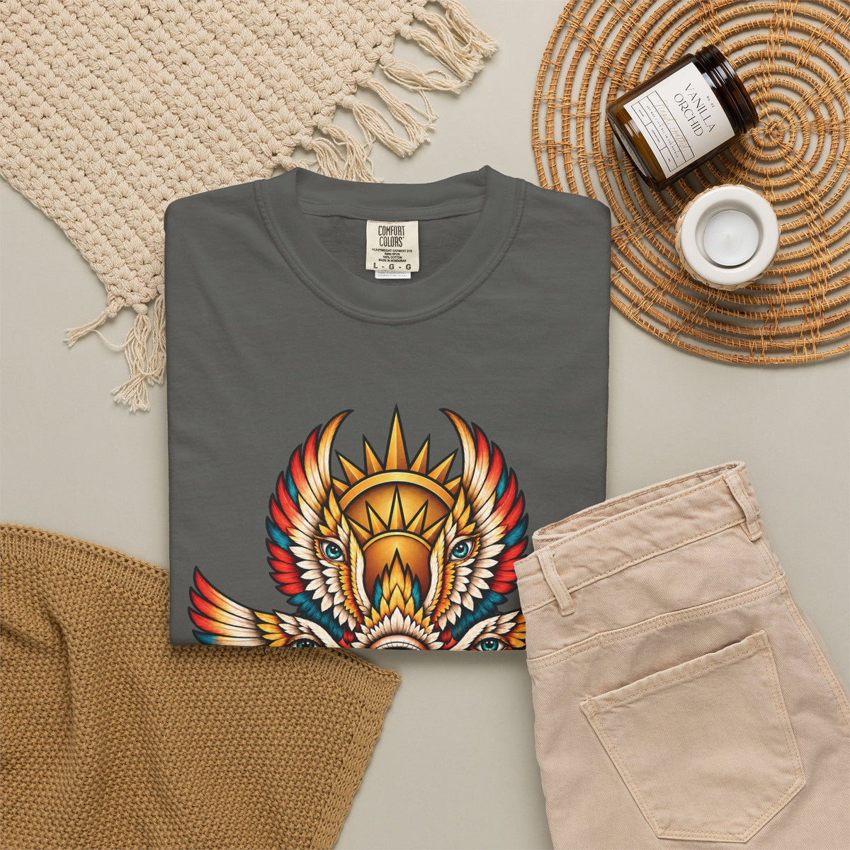 Seraphim Biblically Accurate Angel Tattoo Flash Sheet T-Shirt