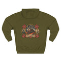 Hellbound Train Tattoo Flash Pullover Hoodie (Back Design)