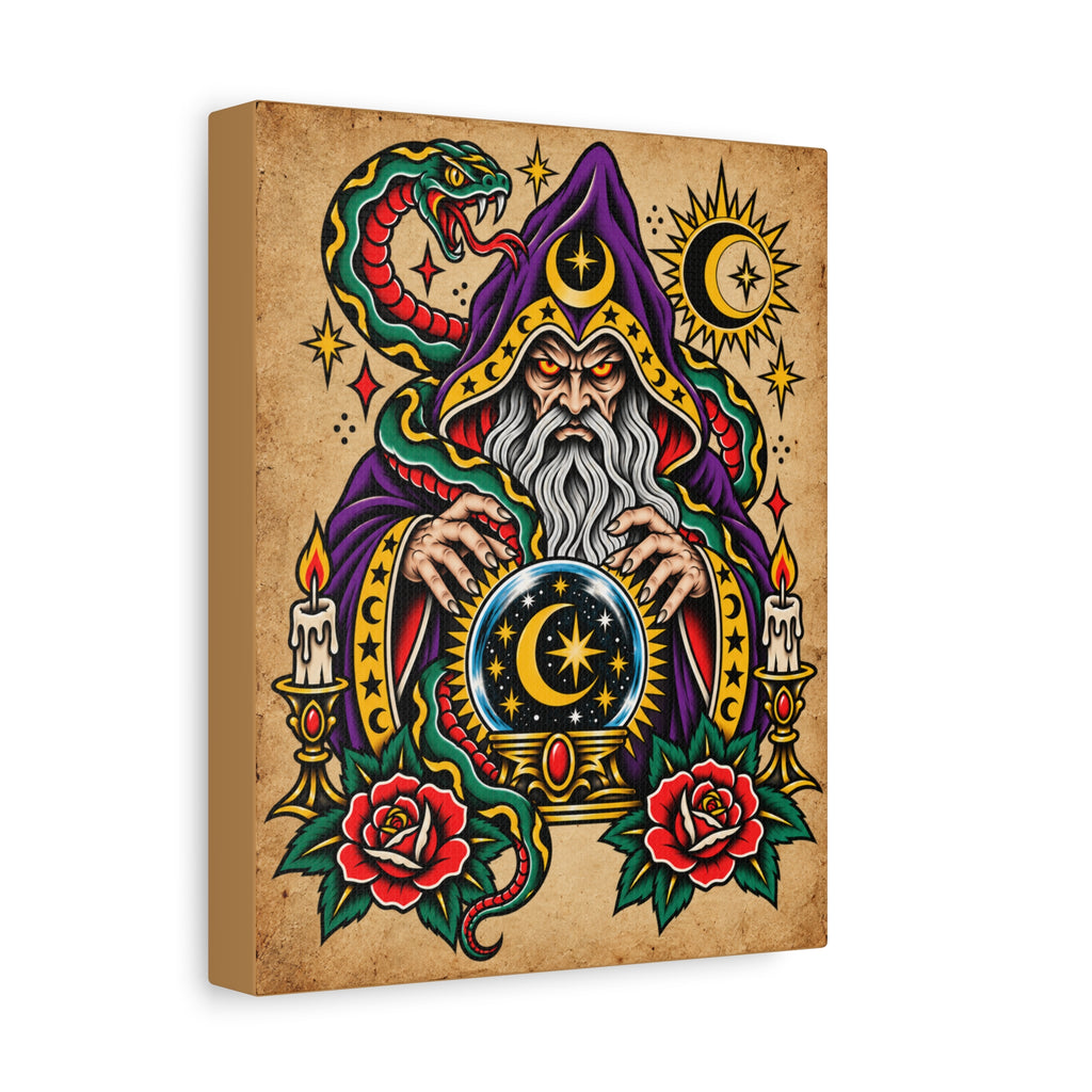 Wizard Oracle Tattoo Flash Wall Art