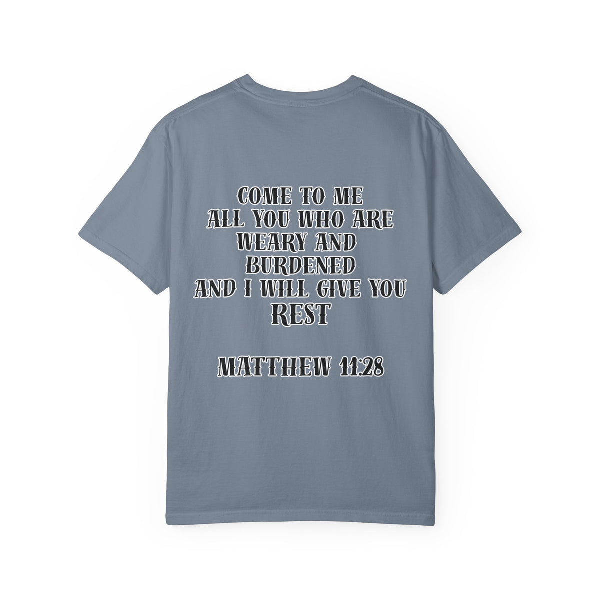 Matthew 11:28 Jesus Cross Tattoo Flash T-Shirt