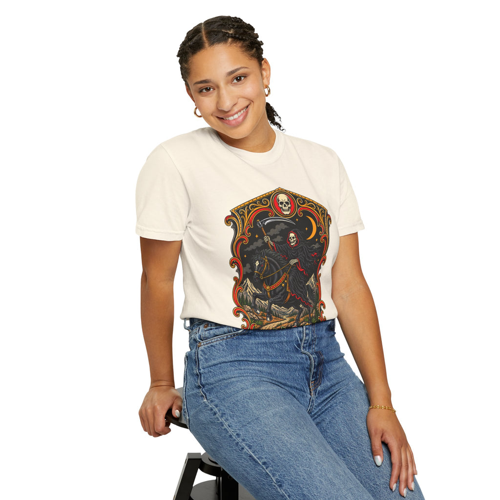 Grim Reaper Horseman Tattoo Flash T-Shirt