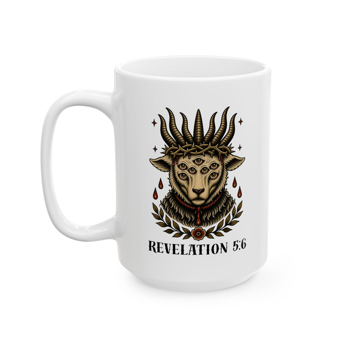 Revelation 5:6 Sacrificial Lamb Ceramic Coffee Mug