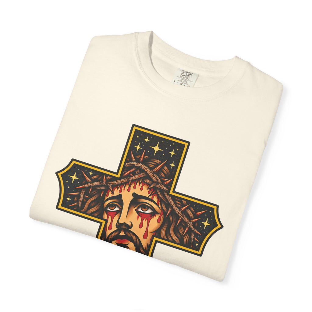 Matthew 11:28 Jesus Cross Tattoo Flash T-Shirt