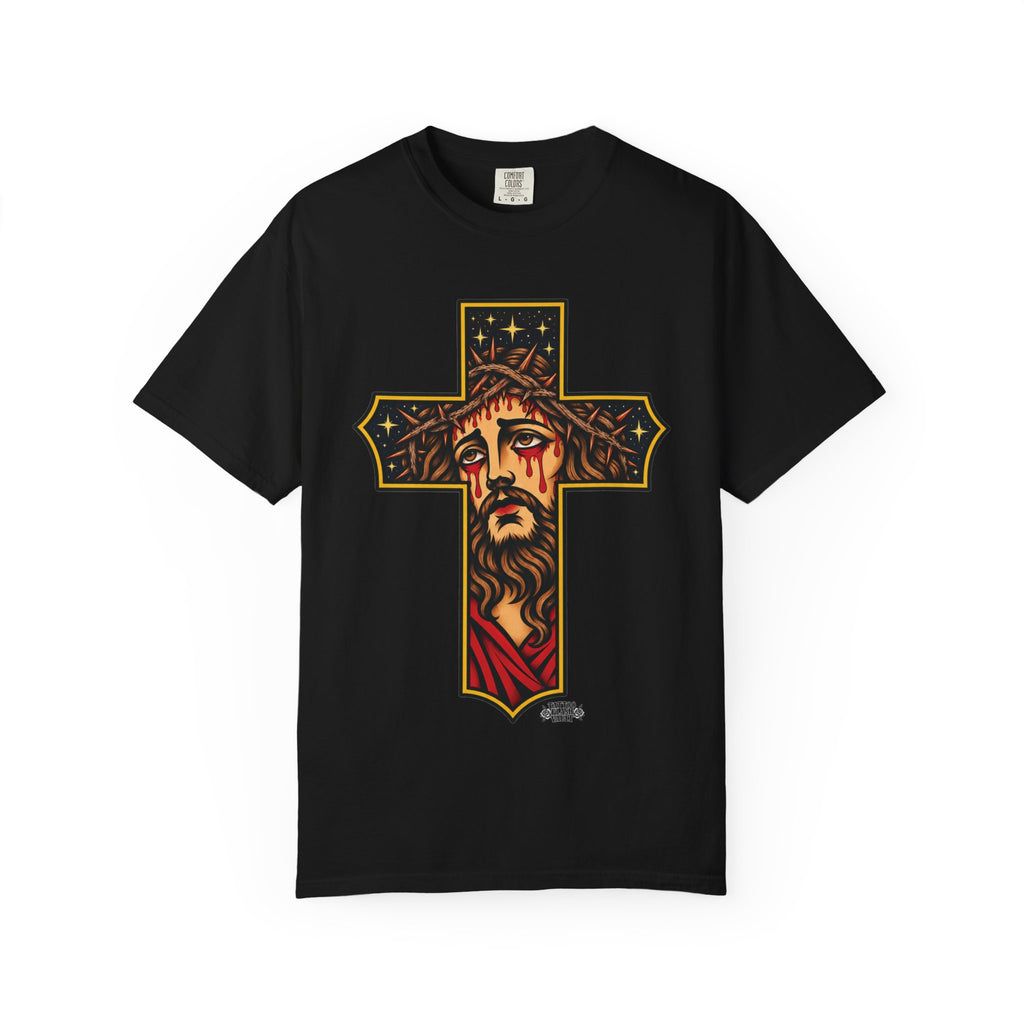 Matthew 11:28 Jesus Cross Tattoo Flash T-Shirt