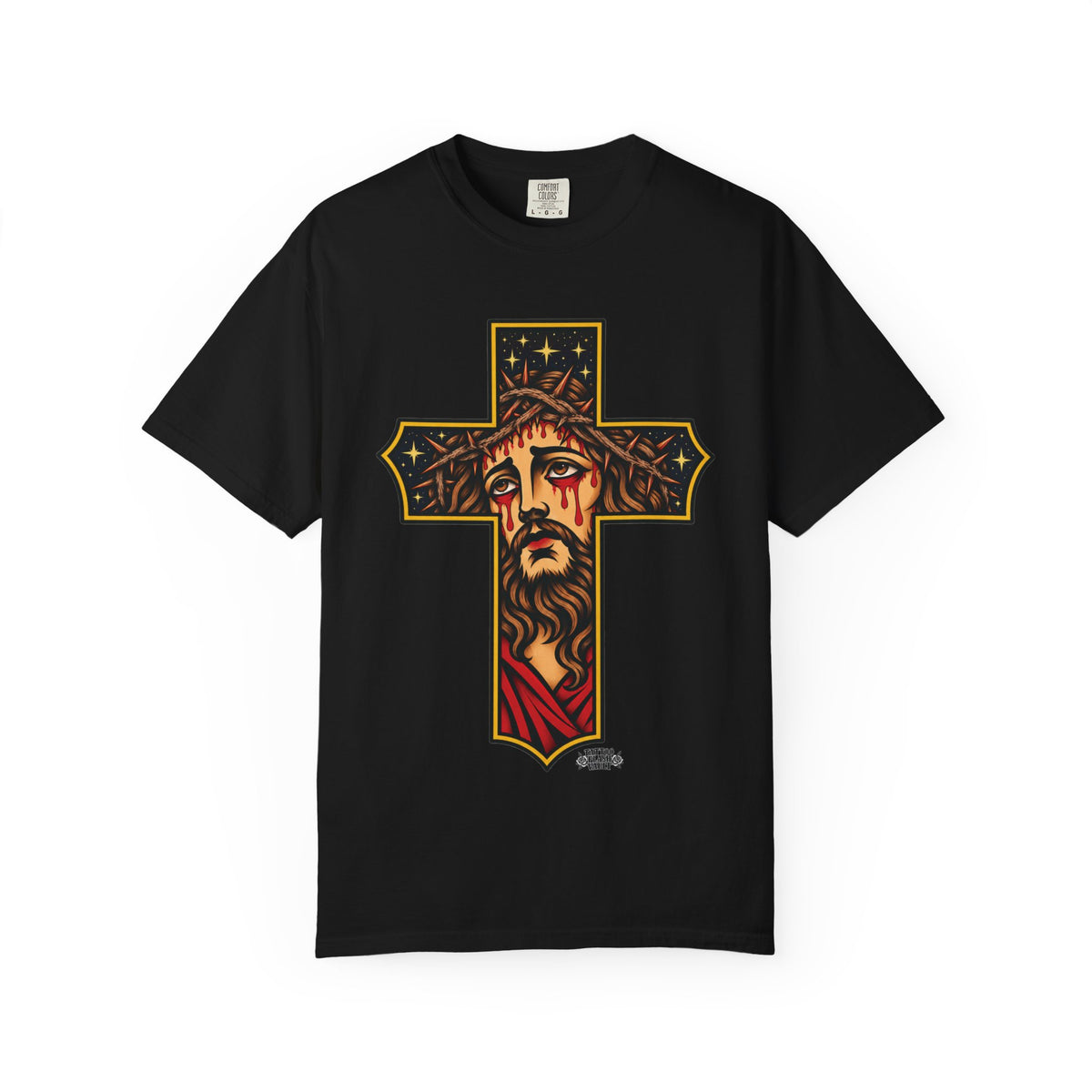 Matthew 11:28 Jesus Cross Tattoo Flash T-Shirt
