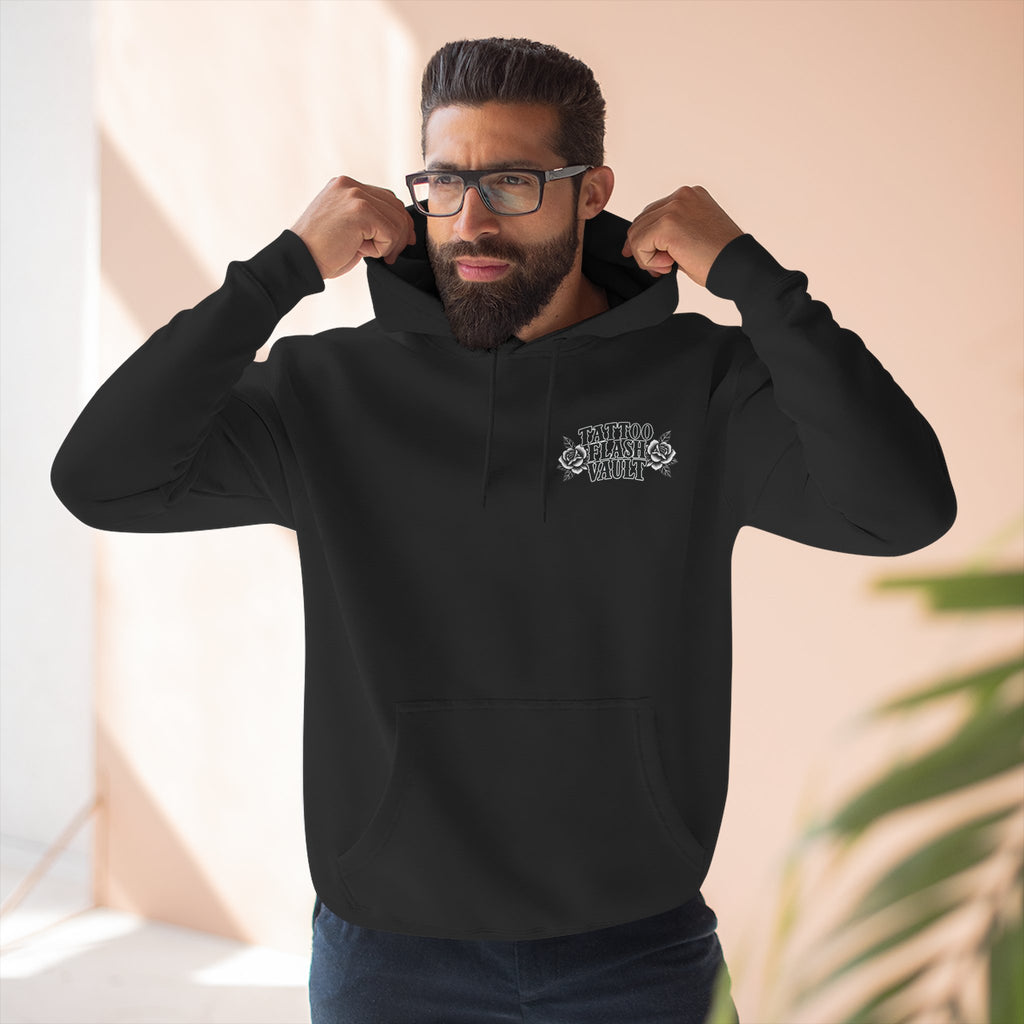 Love Yourself First Gypsy Woman Tattoo Flash Pullover Hoodie (Back Design)